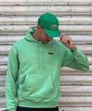 SWEAT LACOSTE VERT BIG LOGO 002