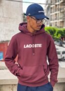 SWEAT SHIRT LACOSTE TEXTURE ROUGE